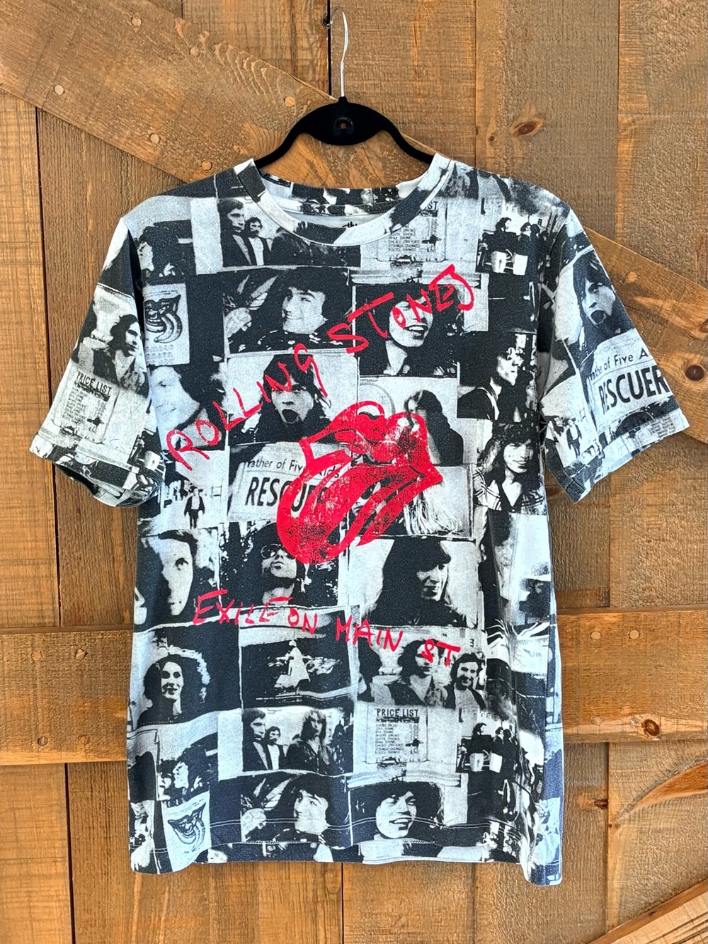 The Rolling Stones all-over Exile on Main Street tee, medium
